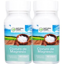2 x Natural Farm Cloruro de Magnesio 500 mg