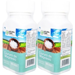 2 x Natural Farm Cloruro de Magnesio 500 mg