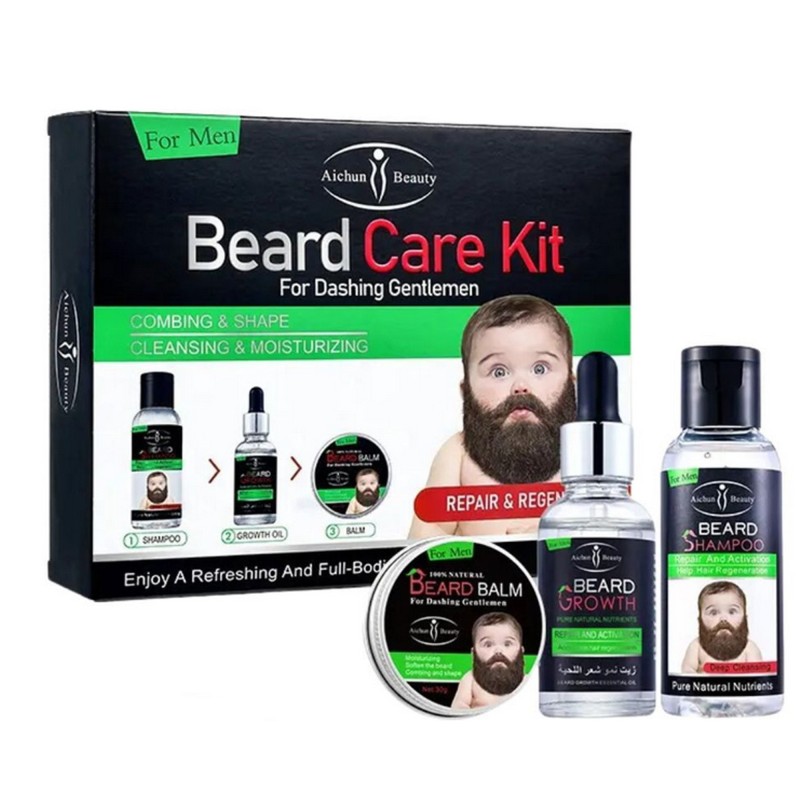 Aichun Beauty Beard Care Kit - Cuidado de la Barba