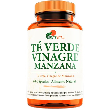 Fuente Vital Te Verde + Vinagre de Manzana 320 mg - Tienda Naturista El Naranjal