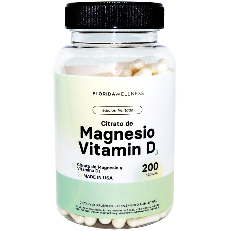 Citrato Magnesio + Vitamina D3 400 mg - Tienda Naturista El Naranjal