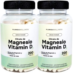 Citrato de Magnesio + Vitamina D3 400 mg - Tienda Naturista El Naranjal