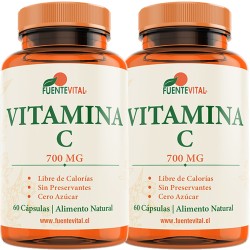 2 x Fuente Vital Vitamina C 700 mg