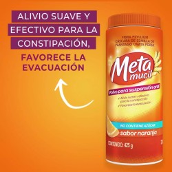 Metamucil Fibra Psyllium Sabor Naranja - Tienda Naturista El Naranjal