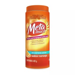 Metamucil Fibra Psyllium Sabor Naranja - Tienda Naturista El Naranjal