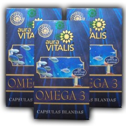 3 x Aura Vitalis Omega 3 1000 mg