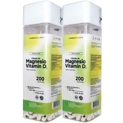 2 x Citrato de Magnesio + Vitamina D3 400 mg