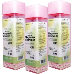3 x Citrato de Magnesio + Vitamina D3 400 mg