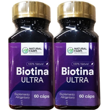 2 x Natural Farm Biotina Ultra 150 mcgs